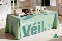 Tablecloth | Table Throw | Custom Branded | Promotional Signage | BRAND KNEW PROMOTIONAL PRODUCTS