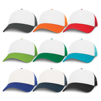 Cruise Mesh Cap - White Front with Snap Back | Custom Branded | Promotional | BRAND KNEW PROMOTIONAL PRODUCTS