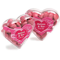 Acrylic Hearts Filled with Confectionery | Custom Branded | Promotional confectionery | BRAND KNEW PROMOTIONAL PRODUCTS