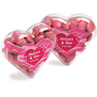 Acrylic Hearts Filled with Confectionery