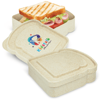 Bamboo Sandwich Box | Custom Branded | Promotional Lunch Box | BRAND KNEW PROMOTIONAL PRODUCTS