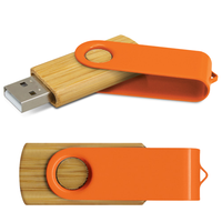 Bamboo Swivel USB Flash Drive