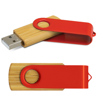Bamboo Swivel USB Flash Drive