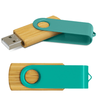 Bamboo Swivel USB Flash Drive | Custom Branded | Promotional USB | BRAND KNEW PROMOTIONAL PRODUCTS