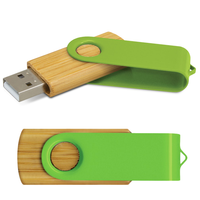 Bamboo Swivel USB Flash Drive