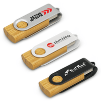 Bamboo Swivel USB Flash Drive | Custom Branded | Promotional USB | BRAND KNEW PROMOTIONAL PRODUCTS
