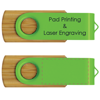 Bamboo Swivel USB Flash Drive
