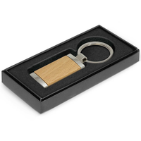 Natural Wood Key Ring
