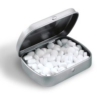 Breath Mints in Silver Tin
