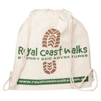 Calico Drawstring Bag | Custom Branded | Promotional Calico Bag | BRAND KNEW PROMOTIONAL PRODUCTS