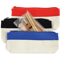 Canvas Pencil Case With Bamboo Stationery Set | Custom Branded | Promotional stationery | BRAND KNEW PROMOTIONAL PRODUCTS