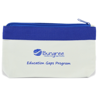 Canvas Pencil Case With Bamboo Stationery Set