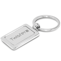 Chrome Key Ring | Custom Branded | Promotional Keyring | BRAND KNEW PROMOTIONAL PRODUCTS