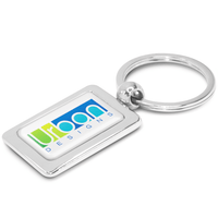 Chrome Key Ring | Custom Branded | Promotional Keyring | BRAND KNEW PROMOTIONAL PRODUCTS