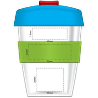 Clear Carry Cup | Custom Branded | Promotional Reusable Cup | BRAND KNEW PROMOTIONAL PRODUCTS