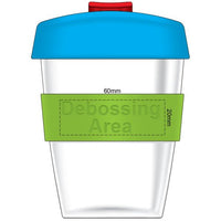 Clear Carry Cup | Custom Branded | Promotional Reusable Cup | BRAND KNEW PROMOTIONAL PRODUCTS
