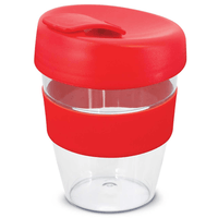 Clear Carry Cup | Custom Branded | Promotional Reusable Cup | BRAND KNEW PROMOTIONAL PRODUCTS