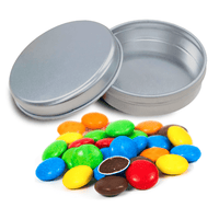 Confectionery Filled Round Tin | Custom Branded | Promotional confectionery | BRAND KNEW PROMOTIONAL PRODUCTS