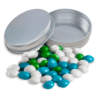 Confectionery Filled Round Tin | Custom Branded | Promotional confectionery | BRAND KNEW PROMOTIONAL PRODUCTS