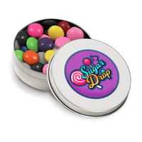 Confectionery Filled Round Tin | Custom Branded | Promotional confectionery | BRAND KNEW PROMOTIONAL PRODUCTS