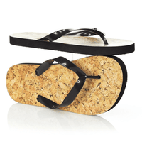 Cork Look Flip Flops | Custom Branded | Promotional Quirky | BRAND KNEW PROMOTIONAL PRODUCTS
