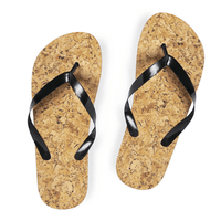 Cork Look Flip Flops | Custom Branded | Promotional Quirky | BRAND KNEW PROMOTIONAL PRODUCTS