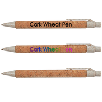 Cork Wheat Straw Pen | Custom Branded | Promotional pen | BRAND KNEW PROMOTIONAL PRODUCTS