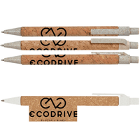 Cork Wheat Straw Pen | Custom Branded | Promotional pen | BRAND KNEW PROMOTIONAL PRODUCTS