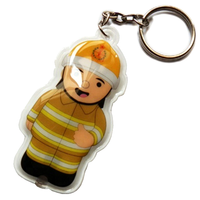 Custom Shape LED Flashlight Key Ring