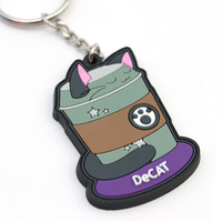 Custom Shape PVC Key Ring