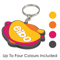 Custom Shape PVC Key Ring