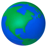 Earth Stress Shape | Custom Branded | Promotional Stress Shape | BRAND KNEW PROMOTIONAL PRODUCTS