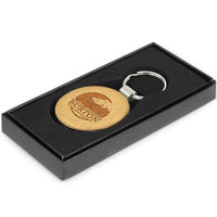 Echo Beech Wood Key Ring | Custom Branded | Promotional Keyring | BRAND KNEW PROMOTIONAL PRODUCTS