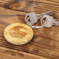 Echo Beech Wood Key Ring | Custom Branded | Promotional Keyring | BRAND KNEW PROMOTIONAL PRODUCTS