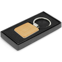 Echo Beech Wood Square Key Ring | Custom Branded | Promotional Keyring | BRAND KNEW PROMOTIONAL PRODUCTS