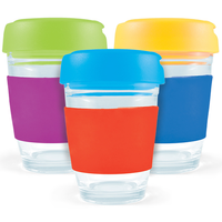 Flip Lid Glass Cup