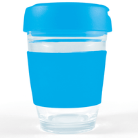 Flip Lid Glass Cup | Custom Branded | Promotional Reusable Cup | BRAND KNEW PROMOTIONAL PRODUCTS