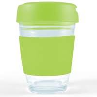 Flip Lid Glass Cup