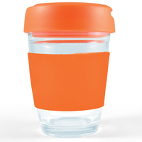 Flip Lid Glass Cup