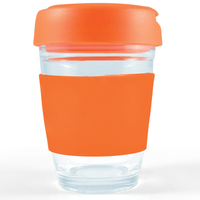 Flip Lid Glass Cup | Custom Branded | Promotional Reusable Cup | BRAND KNEW PROMOTIONAL PRODUCTS