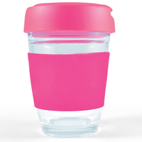 Flip Lid Glass Cup