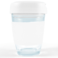 Flip Lid Glass Cup