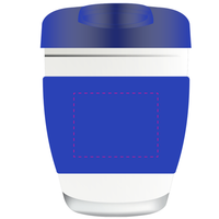 Flip Lid Glass Cup