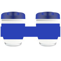 Flip Lid Glass Cup