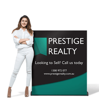 Frameless Pull Up Banner | Custom Branded | Promotional Signage | BRAND KNEW PROMOTIONAL PRODUCTS