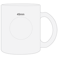 Frosted Glass Mug | Custom Branded | Promotional Glassware | BRAND KNEW PROMOTIONAL PRODUCTS