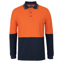 Hi-Vis Cotton Tradies Polo - Long Sleeve