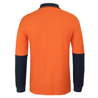 Hi - Vis Cotton Tradies Polo - Long Sleeve | Custom Branded | Promotional Safety | BRAND KNEW PROMOTIONAL PRODUCTS