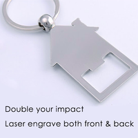 House Bottle Opener Key Ring