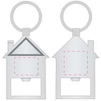 House Bottle Opener Key Ring